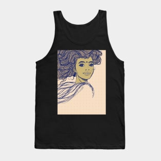 Female Portrait Tank Top